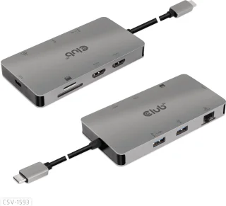 CLUB3D USB 3.2 Gen1 Type-C 8-in-1 Hub
