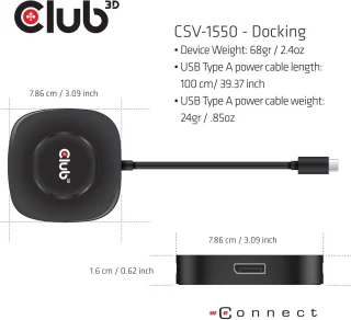 CLUB3D USB-C DisplayPort Hub