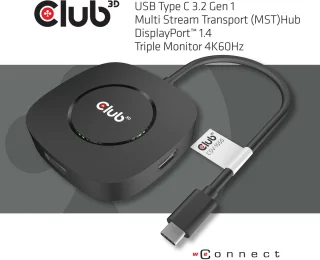 CLUB3D USB-C DisplayPort Hub