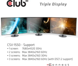 CLUB3D USB-C DisplayPort Hub