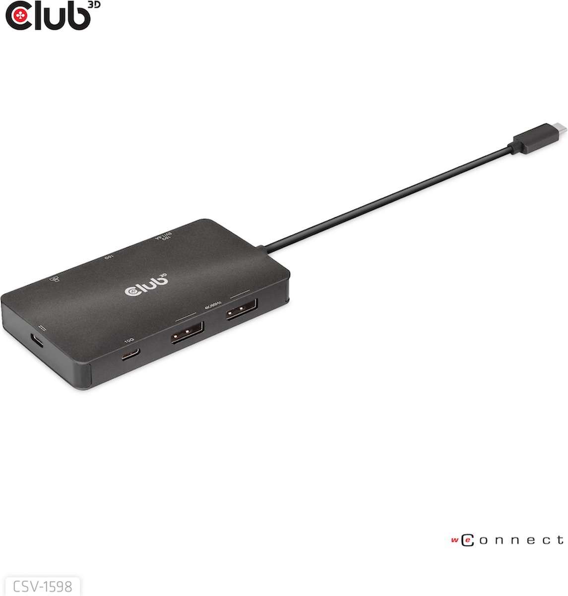 CLUB3D USB Gen2 Type-C Dual DisplayPort 7-in-1 HUB