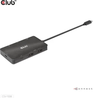 CLUB3D USB Gen2 Type-C Dual DisplayPort 7-in-1 HUB