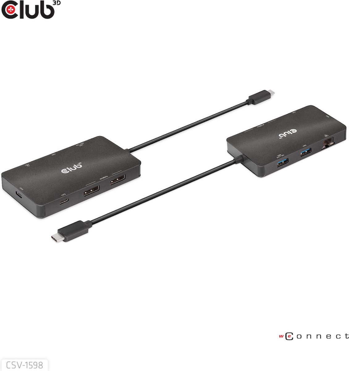 CLUB3D USB Gen2 Type-C Dual DisplayPort 7-in-1 HUB
