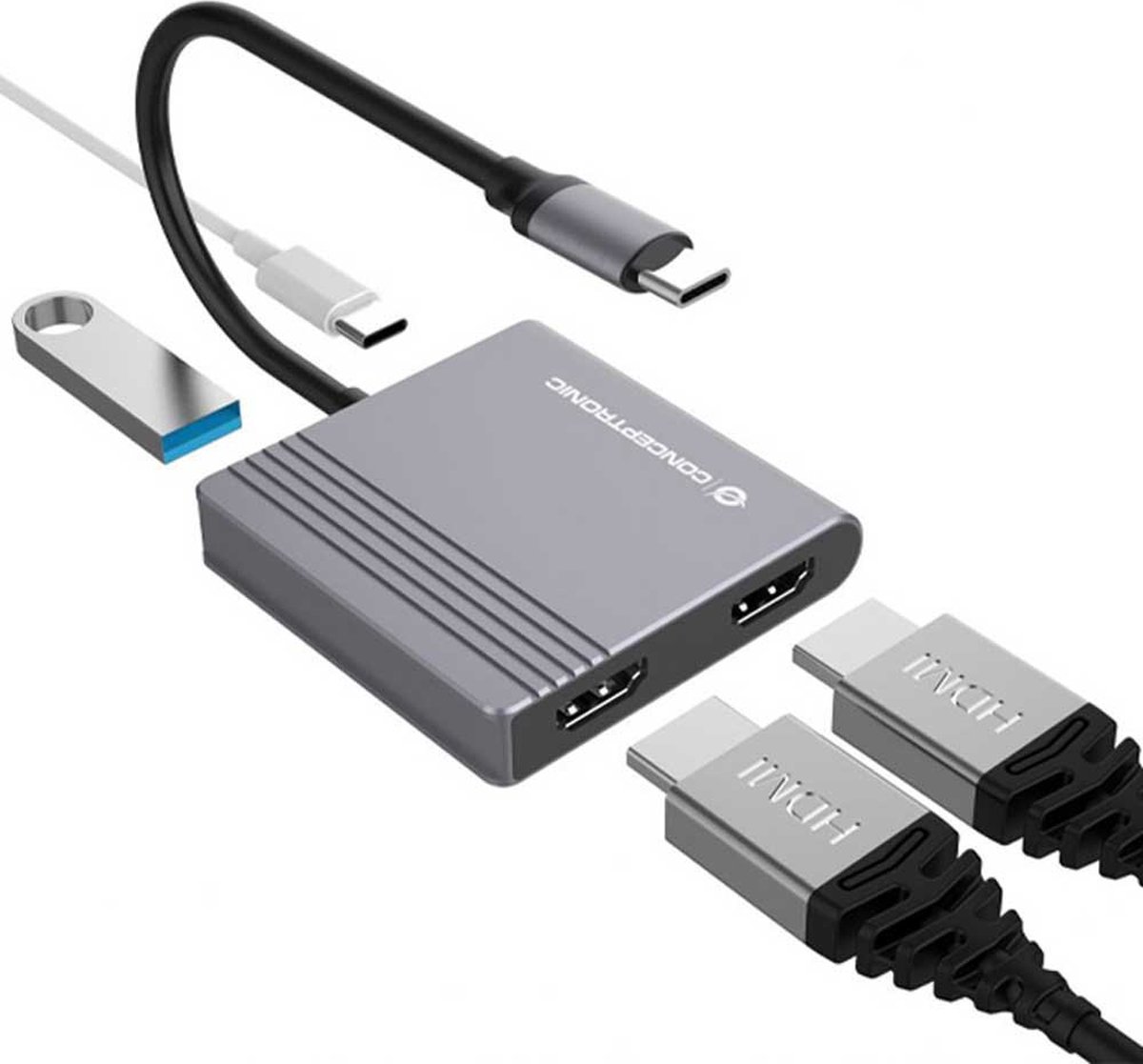 Conceptronic DONN13G USB 3.2 Gen 1 dockingstation