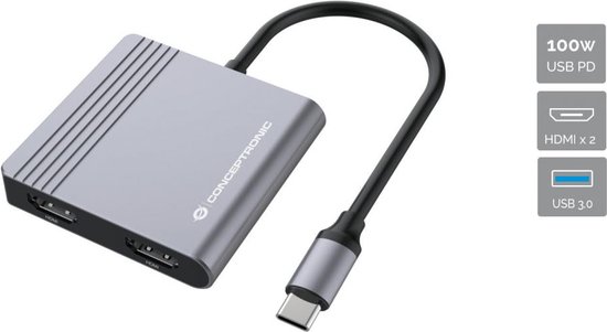Conceptronic DONN13G USB 3.2 Gen 1 dockingstation