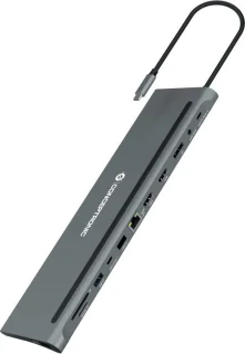 Conceptronic DONN17G Notebook Dock & Poortreplicator Grijs