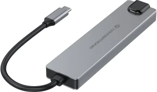 Conceptronic DONN29G Laptop Dock & Poortreplicator Type-C Grijs
