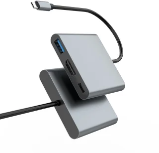 CoolBox miniDOCK C31 USB-C Dock Grijs