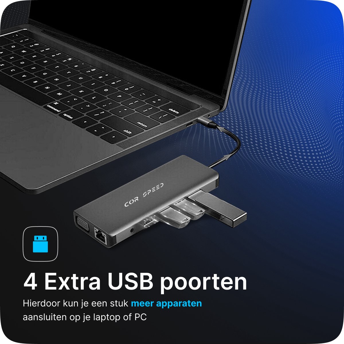COR.SPEED 12-in-1 USB C Docking Station Space Grey