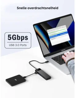 CRLYN Docking Station USB-C 2x HDMI Zwart