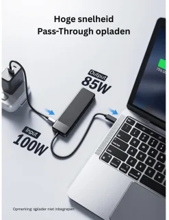 CRLYN Docking Station USB-C 2x HDMI Zwart