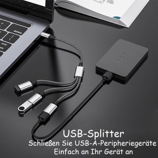 Wat vinden we goed aan de Cyslmuk® USB-C 1-naar-4 USB-A kabeladapter