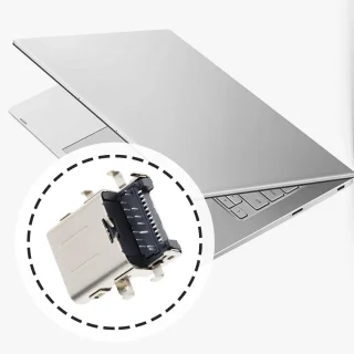 Dailygoods 2 stuks type-c usb oplaadpoorten