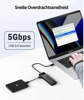 DailySupplies Docking Station 10-in-1 USB-C Zwart