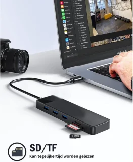 DailySupplies Docking Station 10-in-1 USB-C Zwart