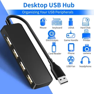 Daity USB 2.0 4-poorts hub