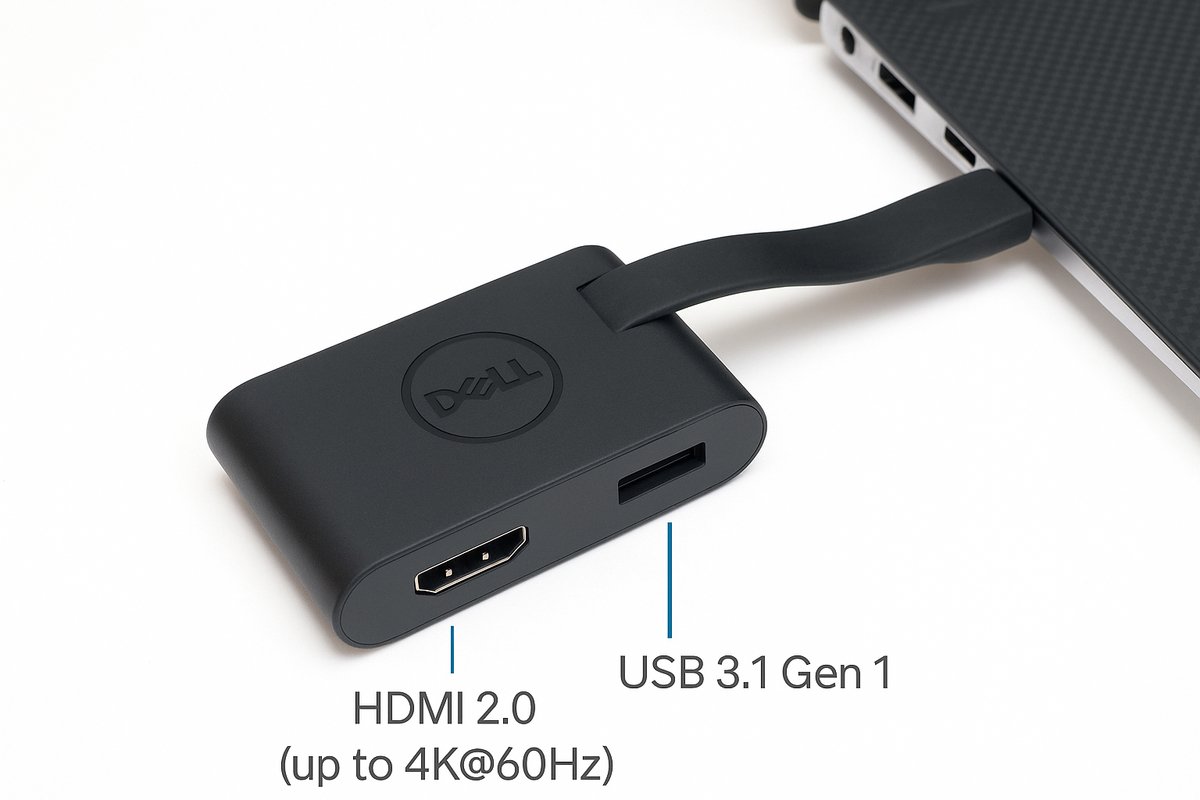 Dell DA20 USB-C naar HDMI/USB Adapter