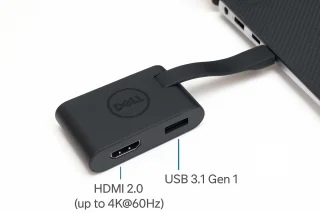 Dell DA20 USB-C naar HDMI/USB Adapter