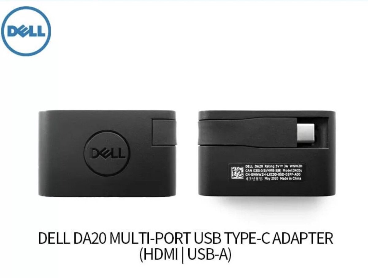 Dell DA20 USB-C naar HDMI/USB Adapter