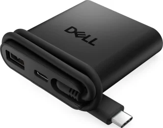 DELL DA225 USB-C Adapter Zwart