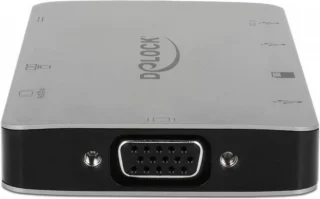 DeLOCK 87735 Laptop Dock & Poortreplicator Type-C Grijs