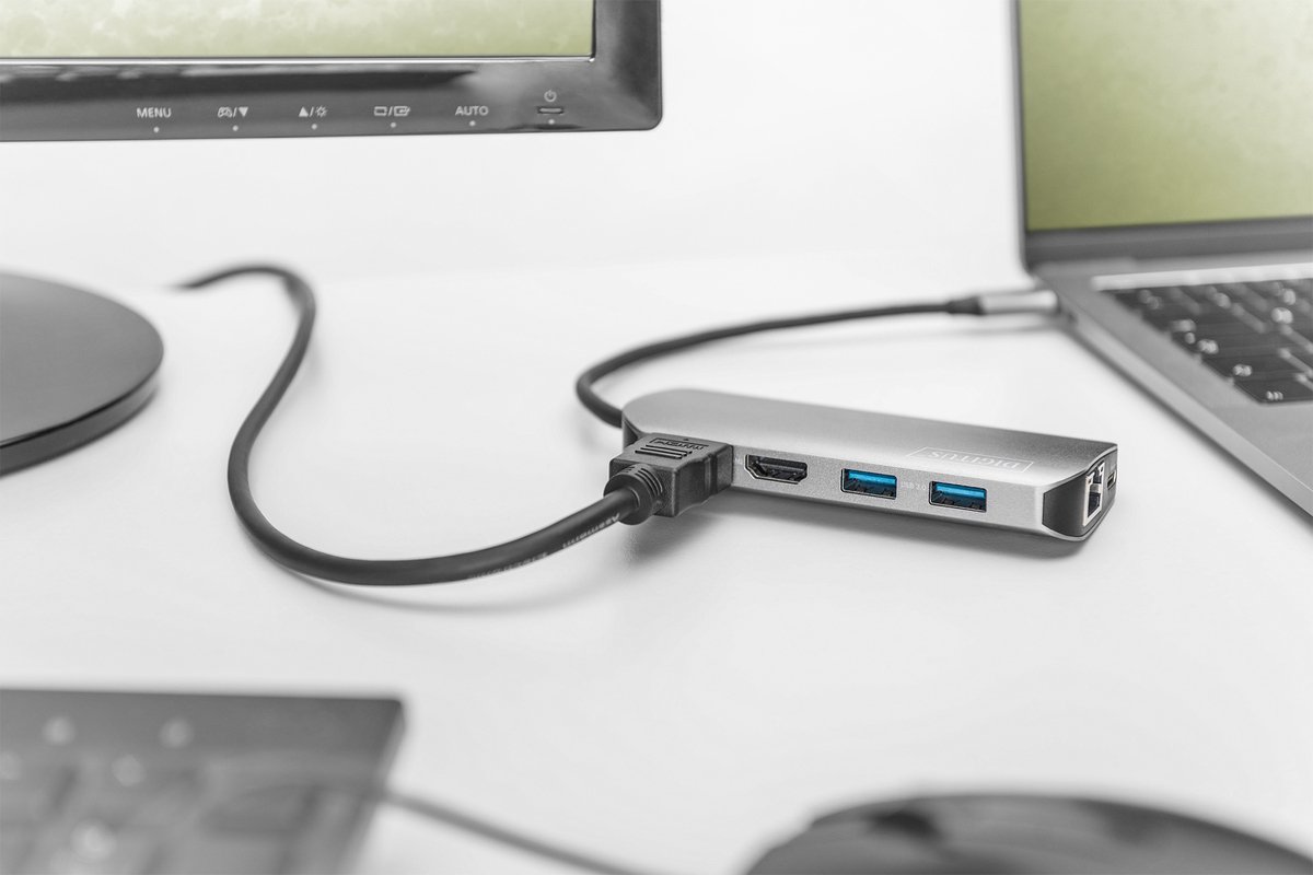 Digitus DA-70884 USB-C mini-dockingstation Universeel