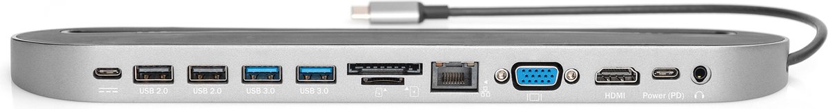 Digitus DA-70888 USB-C mini-dockingstation Universeel