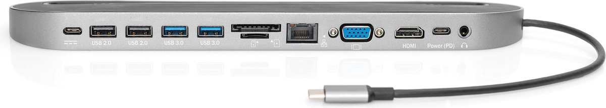 Digitus DA-70888 USB-C mini-dockingstation Universeel