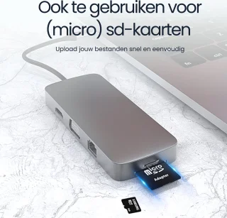 DirectGoods 10-in-1 USB C Hub Docking Station Spacegrey