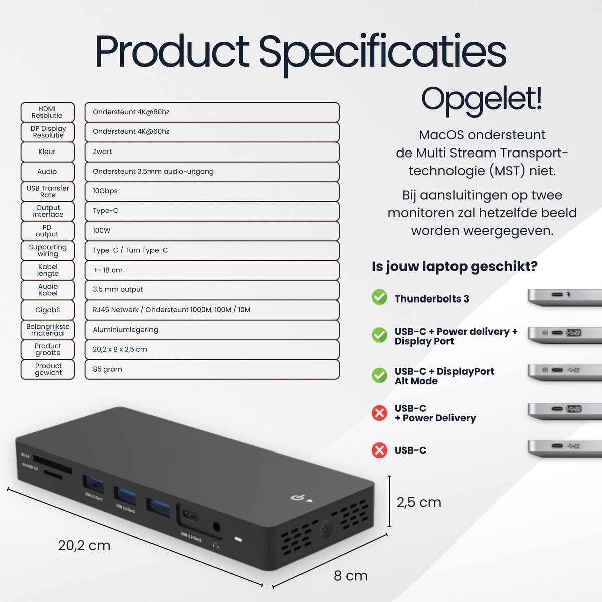 DirectGoods 13-in-1 USB C Hub Docking Station