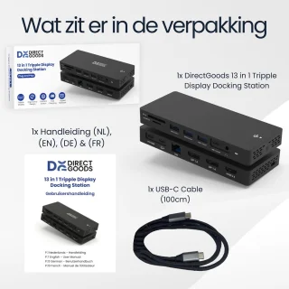 DirectGoods 13-in-1 USB C Hub Docking Station