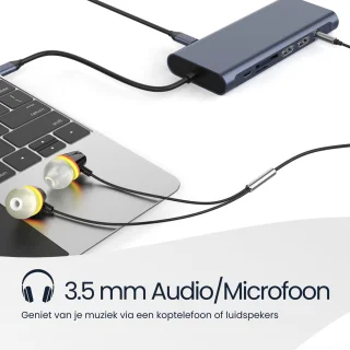 DirectGoods 13-in-1 USB-C Hub Docking Station Spacegrey