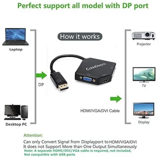 DisplayPort Converter voor Laptop en Desktop