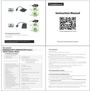 DisplayPort Converter voor Laptop en Desktop