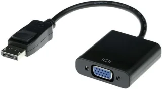 Displayport naar VGA adapter, 15 cm, zwart