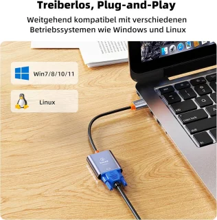 DisplayPort naar VGA-adapterkabel
