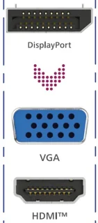 DisplayPort naar VGA & HDMI 2-in-1 adapter
