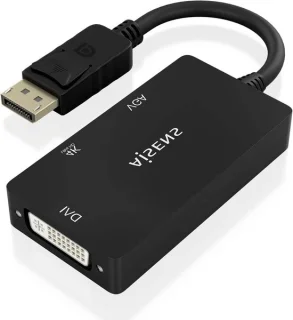 DisplayPort naar VGA HDMI DVI-adapter - zwart