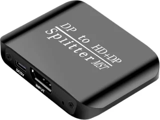DisplayPort Splitter 2-poorts Hub - Zwart