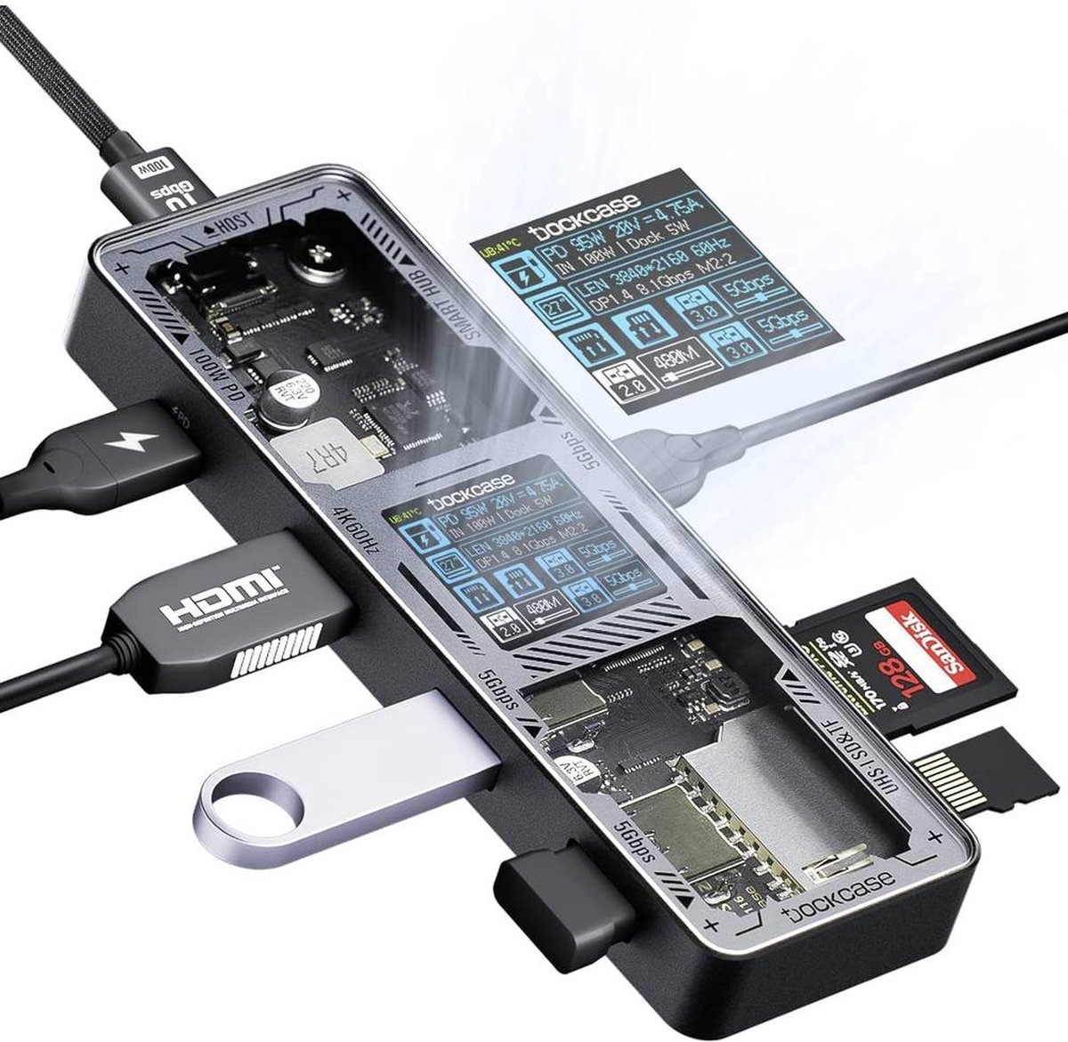 Dockcase DPR71S-EB USB-C Universeel Dockingstation