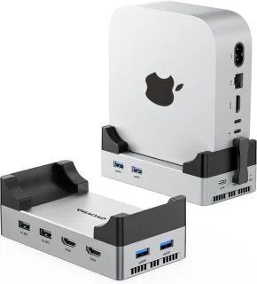 Docking station adapter hub - zilver