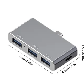 Docking station dubbele monitor Type-C hub