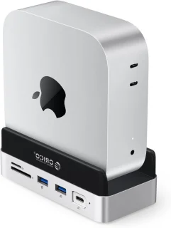 Docking station en hub voor Mac mini met 1TB NVMe - zilver