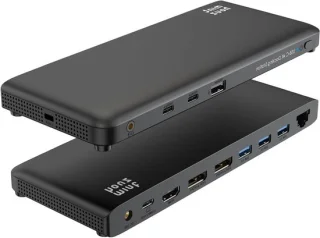 Docking station hub adapter grijs