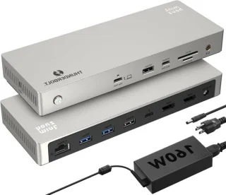 Docking station hub adapter zwart
