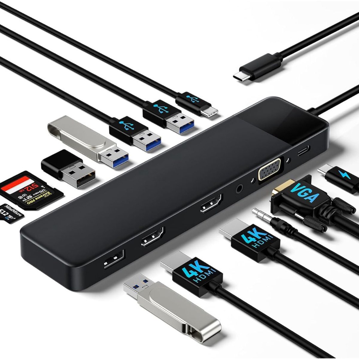 Docking Station Laptop USB-C 2x HDMI Universeel