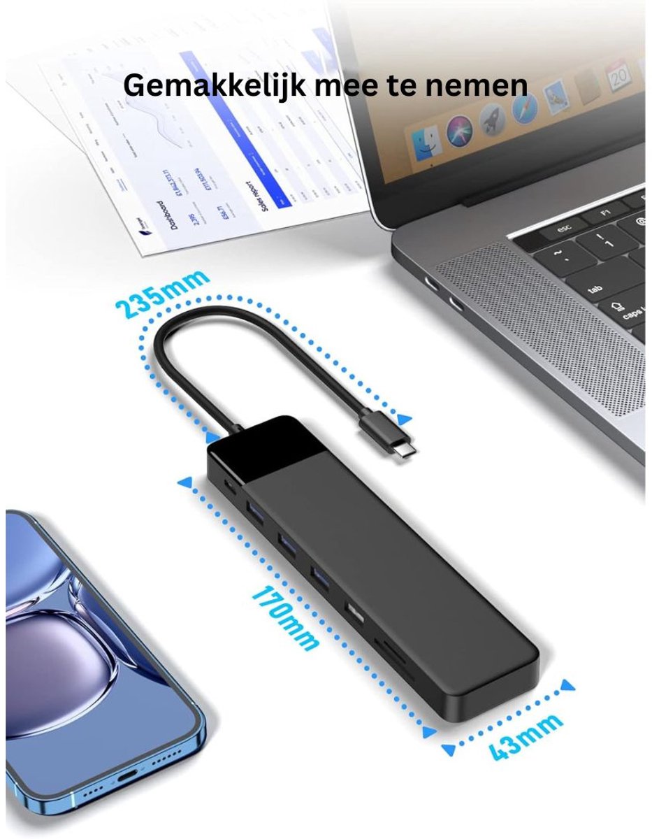 Docking Station Laptop USB-C 2x HDMI Universeel