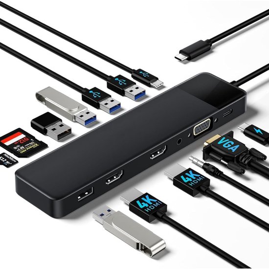 Docking Station Laptop USB-C 2x HDMI Universeel