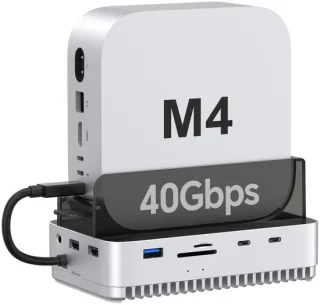 Docking station met NVMe SSD-behuizing