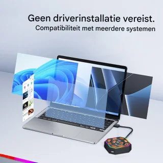 Docking station – multiport adapter – zwart